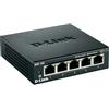 D-Link DGS-105 Non gestito L2 Gigabit Ethernet (10/100/1000) Nero, Interruttore - DGS-105