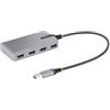 StarTech.com Hub USB a 4 porte, USB 3.0 5 Gbps, alimentato tramite bus, Hub da USB-A a 4x USB-A con ingresso alimentazione ausil - 5G4AB-USB-A-HUB