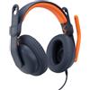 Logitech 981-001383 Zone Learn Cuffie Cablate per l'Istruzione Blu Arancione - 981-001383