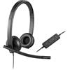 Logitech H570e Auricolare Cablato A Padiglione Ufficio USB tipo A Nero, Headset - 981-000575