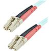 StarTech.com 1m OM3 LC patch cord, Multimode fiber optic cable, LC to LC - Patch-Kabel - LC Multi-Mode (M) - A50FBLCLC1