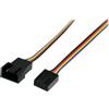 StarTech.com Cavo di prolungamento da 30 cm a 4 pin Molex per ventilatore - St/Bu - Cavo di prolungamento PWM a 4 pin per ventil - FAN4EXT12