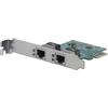 StarTech.com Dual Port Gigabit Ethernet NIC - 1 Gbps PCIe NIC - Adattatore server a doppio porto - Scheda Ethernet a doppio port - ST1000SPEXD4