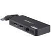 StarTech.com Mini Docking Station USB a Doppio DisplayPort per portatili - Dual 4K 60Hz - GbE - USB 3.0 - Cablato - USB 3.2 Gen - USBA2DPGB