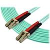StarTech.com Cavo Fibra Ottica patch Multimodale LC a LC Duplex 50/125 OM3 - 7m - 7 m - LSZH - OM3 - LC - LC - Aqua - A50FBLCLC7