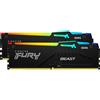 Kingston FURY FURY Beast 16GB 6000MT/s DDR5 CL30 DIMM (Kit da 2 moduli) RGB EXPO, Memoria - KF560C30BBEAK2-16