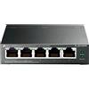 TP-Link TL-SG105PE switch di rete Gestito L2 Gigabit Ethernet (10/100/1000) Supporto Power over Ethernet (PoE) Nero, Interruttor - TL-SG105PE