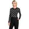 GUESS Felpa LS CN Rhinestones 4G Swtr Donna