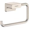 hansgrohe AddStoris Porta carta igienica da 6 pollici senza copertura in nichel spazzolato, 41771820
