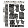 Stampers Anonymous Tim Holtz - Set di timbri in Gomma, 177 x 215 mm, Tema: Cose da Dire