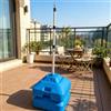 QHZYMX Pali di Supporto per Tettoia con Base, Set Parasole Regolabili | Pali Tettoia Tenda Sole Patio Giardino, Resistente, Tenda Sole, Kit Asta Di Supporto Telescopica