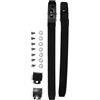 GLEAVI 2 Set Cinghie di Fissaggio per Pattini Rotelle, Fibbie Sostituibili per Scarpe da Skate, Nylon, Nero, Sgancio Rapido, per Pattini da Ghiaccio e Pattini Veloci, Riparazione Outdoor