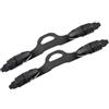 FACULX Cinghie Elastiche per Pinne L 41.5cm Resistenti Sale | Plastica resiliente, morbida al tatto, antiscivolo, misura S/M 37cm, per EU 32-40