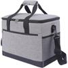 Elchuiaby Borsa termica per il pranzo da 30 l, colore: grigio e blu | Adatto per pasti di tutta la famiglia, bevande e snack, perfetto per giornate in spiaggia, viaggi su strada e riunioni al