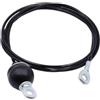 generic Fune metallica d'acciaio di 4m 5mm per la configurazione della macchina del | Costruzione resistente, cavo, scorrimento a basso attrito, movimento silenzioso, compatibile con pull down lat