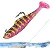Generic Bass Swimbaits - Esca da pesca morbida con coda a T e testa jig | Swimbaits per casting e pesca per pesce persico, trota, siluro, crappie, pesca a spinning, campeggio, acqua salata, laghetto