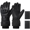 Generic Guanti da lavoro riscaldati 3 livelli di regolazione Touchscreen scaldamani | Guanti da moto riscaldati spessi per l'inverno e il freddo, motociclismo, ciclismo, campeggio, guida, equitazione