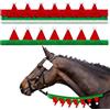 Syutokul Costume da Cavallo Natalizio da 2 Pezzi, coperture per redini Festive con finimenti Natalizi, Panno Morbido da 19 Pollici per la Maggior Parte delle redini Standard