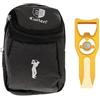 Gralara Porta Palline da Golf Portatile per Minigolf, Borsa per Riparazione del Erboso, Forchetta in Lega di Alluminio Anodizzato, Strumento per Riparaz