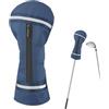 Generic Copertura protettiva per teste delle mazze da golf, chiusura elastica | Custodie da golf resistenti agli strappi per legni e driver per uomini e donne, come regalo di compleanno e di Natale per