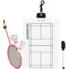 Qiwieod Portablocco da pallavolo per allenatori, double face, portatile | Lavagna bianca da badminton per allenatori, lavagna tattica multisport, tabellone punteggio badminton, pickleball e
