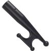Elchuiaby Doppio scopo barca gancio testa per ormeggio attracco | Corpo in nylon nero, antiruggine, resistente all'acqua, lunghezza 20 cm, grado marino