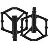 FACULX Pedali Bici Lega Antiscivolo Chiodi Doppio Lato | Lega , per doppio cuscinetto fluido, per superficie ampia chiodata, nero, 9.8x9.5cm