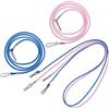 UPKOCH 4 Pezzi Cinghia per Guanti da Sci per Fibbia Regolabile in Nylon | Laccio al Collo Corda Elastica, Fermo Multiuso per Cappelli e Occhiali, Rosa o Blu