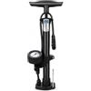 BURAKH Pompa da pavimento per bicicletta con manometro, 160 psi, pompa a doppia valvola in acciaio, pompa ad aria Presta Schrader Dunlop per pneumatici bici MTB bici da strada
