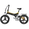 LANKELEISI Bicicletta elettrica a sospensione assistita G650 | Autonomia massima 100 km | Velocità massima 25 km/h | Potenza motore 250 W | Bicicletta elettrica pieghevole da città