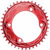 FACULX per Corona per Gravel 110BCD Denti Alternati CNC Leggera per | Alluminio CNC integrale, offset 3mm interno, compatibilità 4 bulloni, ideale per gravel e strada