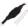 ULTECHNOVO Cintura Zavorrata con Catena per Allenamento Forza Uomo Nero | Ferro, Nylon e Oxford, Supporto Dorsale Confortevole, per Calisthenics, Yoga e Uso con Piastre