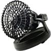 Abaodam Ventilatore Lampada LED da Campeggio 18 LED per Tenda, ABS | Funzionamento a Batterie, Gancio Superiore, Uso su Tavolo e Tenda, per Escursioni e Pesca Notturna