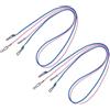 Housoutil 4 Pezzi Cinturino per Guanti da Sci per Clip Regolabile | Scuola e Tragitto, Corda Elastica Sgancio Rapido, Nylon e Plastica, Colore Rosa o Blu