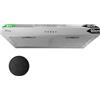 IsEasy A++ Cappa Aspirante Sottopensile 60 cm 250 m³/h, Cappa Aspirante Integrata Sottopensile con 3 Livelli di Potenza, Filtro a Carbone Attivo e Lampada LED da 2 W, 60 dB, Argento, Acciaio Inox