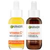 Garnier Routine Completa Vitamina C, Kit con Siero Anti-Macchie e Siero Notte Uniformante, Per Pelli Spente e con Macchie, Effetto Rigenerante, Per una Pelle Morbida e Luminosa