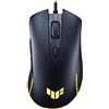 ASUS TUF GAMING M3 GEN II, Mouse Gaming Cablato, Nero | Ultraleggero, Rivestimento Durevole IP56, Durata degli Switch di 60 Milioni di Click, 6 Pulsanti Programmabili, Aura Sync