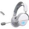 ASUS ROG WHITE, Cuffie da Gaming Senza Fili, Bianche | Connessione 2.4GHz e Bluetooth, Audio Autentico, Driver Placcati in Titanio da 50 mm, Per PC, Mac, PS, Switch, Android