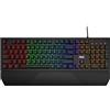 AOC GK200 Tastiera da gioco - Tastiera per PC con layout italiano, 25 tasti anti-ghosting, 25 tasti N rollover e cavo di 1,8 m