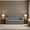 Dmora Divano Letto 2 Posti Quinta 205x95 cm Grigio Chiaro Sfoderabile Contenitore, di Apertura a Ribalta Made in Italy