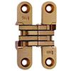 Soss Mortise Mount invisible cerniere con 4 fori, zinco, finitura in ottone satinato, spessore 2 - 3/20,3 cm altezza foglia foglie larghezza, 23/81,3 cm, 1/5,1 cm, # 7 x 1 - 1/10,2 cm Screw size (1 coppia)