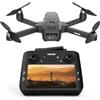 TRINTON TECH Drone con Schermo da 4.5 Pollici sul Radiocomando,Drone GPS con Telecamera EIS per Adulti Bambini Principianti Ritorno Automatico a Aasa,Modalità Seguimi,Trasmissione a Lungo Raggio,Giocattolo‑Regalo