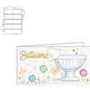 ARKRAFT bigliettini per bomboniere confezione da 40 battesimo bambino bambina personalizzabile (Battesimo B3)