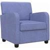 vidaXL Poltrona Blu jeans Tessuto