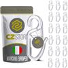CZ Store ✮Garanzia a Vita✮-CZ Store®-100 Ganci Trasparenti per Tende-Ganci in Plastica per Binario e Bastone per Tende-Clip Tenda Trasparenti-Accessori per Tende e Tende da Doccia
