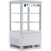 METRO Professional Vetrina refrigerata GGC2058, 42,8 x 38,6 x 81 cm, 58 L, 2 ripiani regolabili, illuminazione a LED, bianco