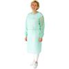 ARNOMED Camici monouso in PP, camice monouso verde per donna/uomo dimensioni M (115x137cm), 10 grembiuli cucina usa e getta per uomo/donna, camici usa e getta monouso 23g/m², tute usa e getta monouso