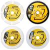 HIGHDRIL Disco da Taglio Diamantato 75mm x Foro 10mm - 4 Pezzi Vetro/Legno/HSS per Vetro Muratura Legno Plastica Metallo