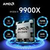 AMD Ryzen 9 9900X, CPU a 12 core e 24 thread, 5,6 GHz, 64 MB di cache L3, socket AM5, DDR5, TDP di 120 W, processore della serie 9000, senza ventola.