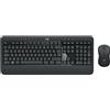 Logitech Advanced MK540 tastiera Mouse incluso Universale USB AZERTY Belga Nero, Bianco